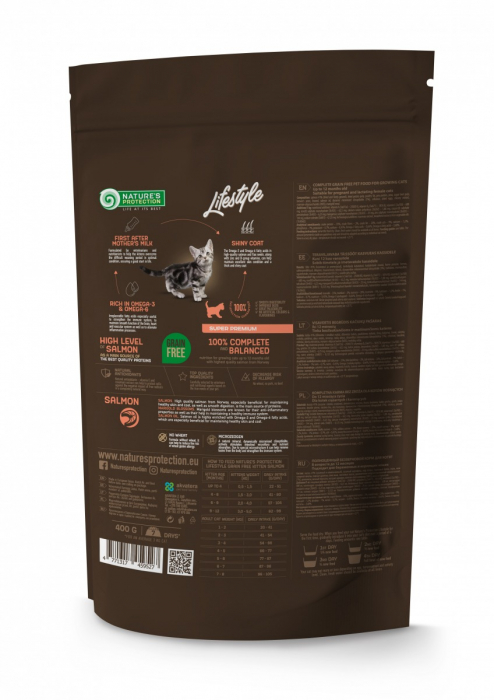 Nature's Protection Lifestyle Grain Free Kitten cu Somon [2]