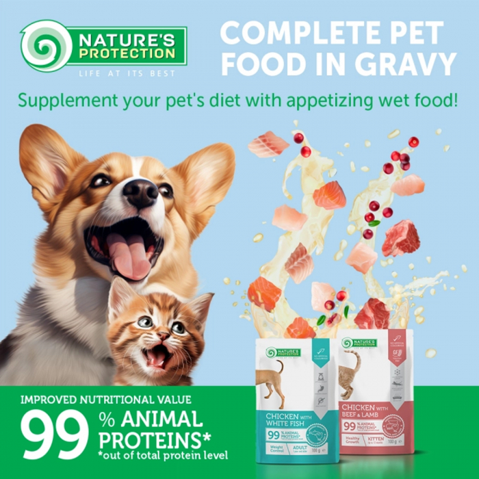Nature's Protection Pisica Adulta Sterilizata cu Somon si Ierburi 100 Gr [2]