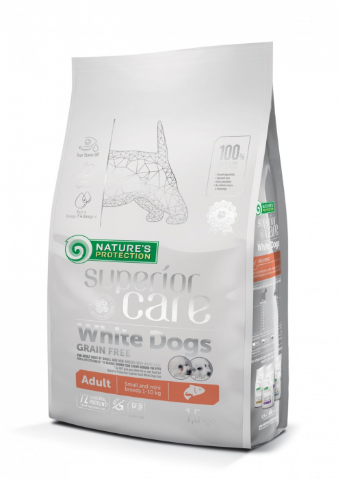 Superior Care White Dogs Grain Free Salmon Adult Small&Mini Breeds [1]