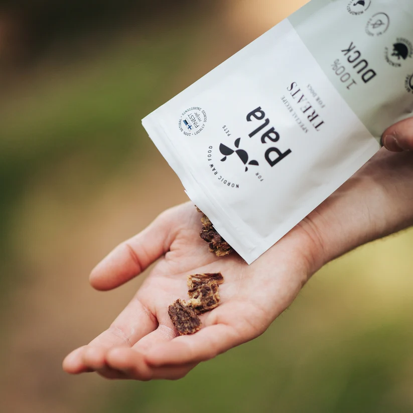 Pala Recompense Raw  Monoproteice cu Rata pentru Caini 100 Gr [2]