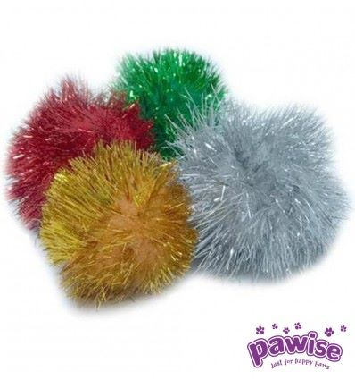 Pawise Jucarie Minge Pompom pentru Pisici 72 Buc [2]