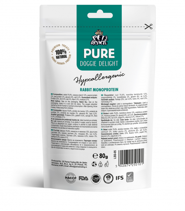Pet's Dessert Rabbit Monoprotein Hypoallergenic 0.80 [2]