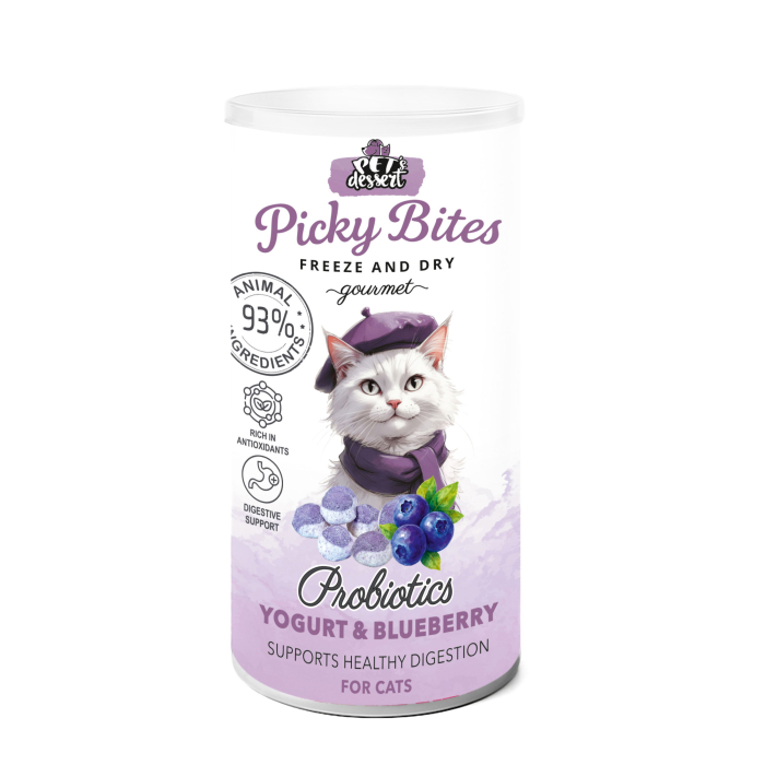 Pet’s Dessert Recompense Picky Bites Probiotics cu Iaurt si Afine [2]