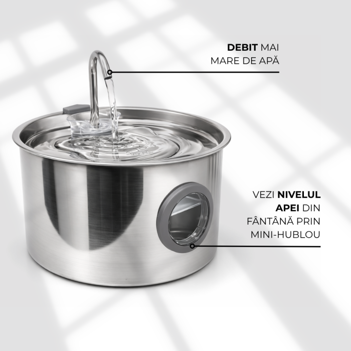 Petson Fantana AquaPet Steel pentru Caini si Pisici [3]