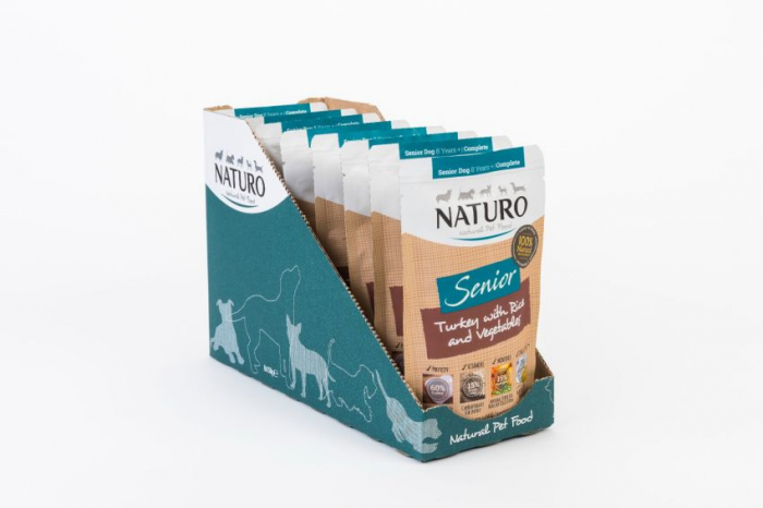 Pouch Naturo Senior cu Carne de Curcan, Orez si Legume 150 Gr [5]