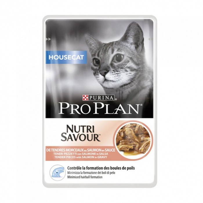 26 X Pro Plan Cat Housecat NutriSavour Somon Plic [1]
