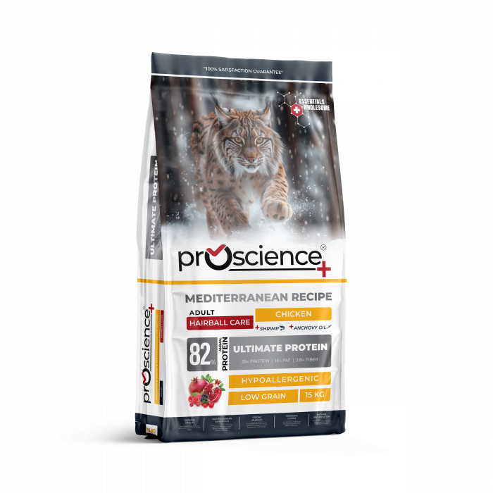 Pro Science Adult Cat Hairball Care cu Pui [1]