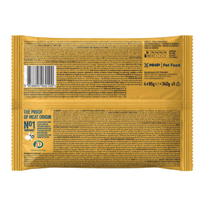 Proof Multipack Hrana Umeda pentru Pisici cu Pui/Somon in Jeleu si Pui/Biban in Sos 4x85 Gr [2]