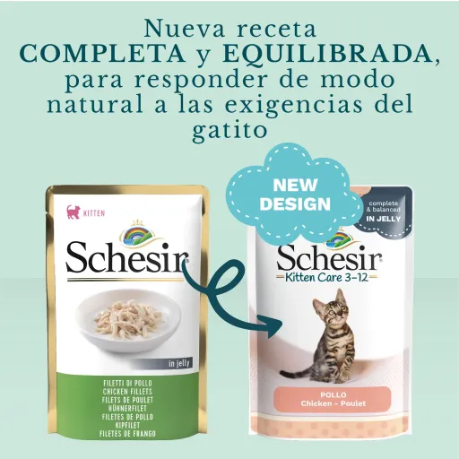 Schesir Pisica Kitten Pui Plic [3]