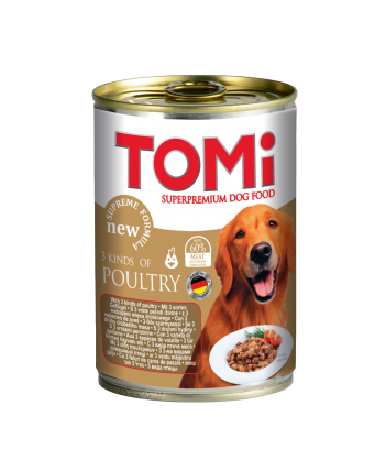 Tomi Dog Adult 3 Feluri De Pasare Conserva [1]