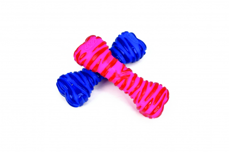 Jucarii Caini - Leopet Os din Vinil Colorat 16 Cm