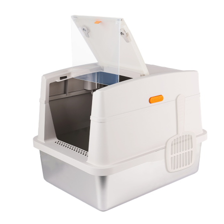 Litiere si Accesorii - Afp Go Fresh Cat Litter Box din Otel Inoxidabil