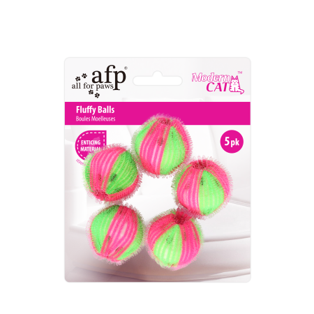 Jucarii Pisici - Afp Modern Cat Fluffy Balls Set 5 Buc