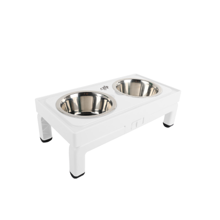 Castroane, Boluri si Accesorii - All for Paws Adjustable Double Feeder cu Doua Boluri 2x750 ML