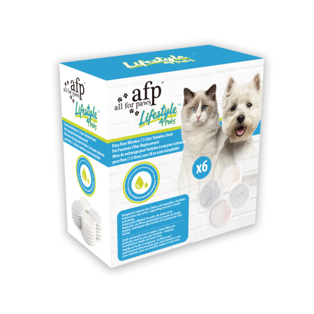 Fantani si Adapatoare - All for Paws Filtre de Rezerva pentru Fantana Pure Flow Set 6 Buc