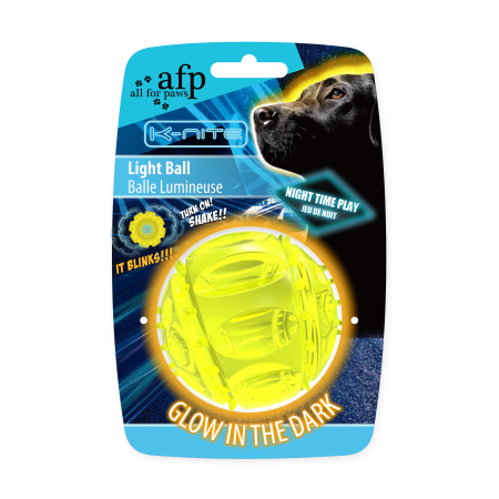Jucarii Caini - All for paws Jucarie Light Ball Shaker pentru Caini