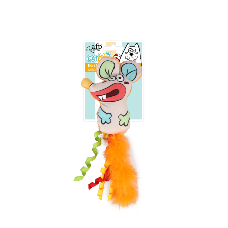 Jucarii Pisici - All for Paws Jucarie Thick Lip Mouse cu Catnip