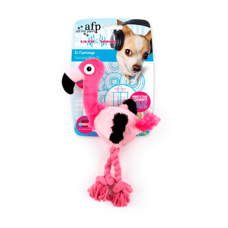 Jucarii Caini - All for paws Jucarie Ultrasonic DJ Flamingo S