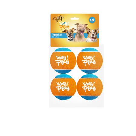 Jucarii Caini - All for Paws Tennis Ball Set 4 Mingi pentru Caini