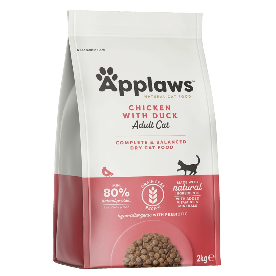 Applaws - Applaws Hrana Uscata cu Rata si Pui pentru Pisici