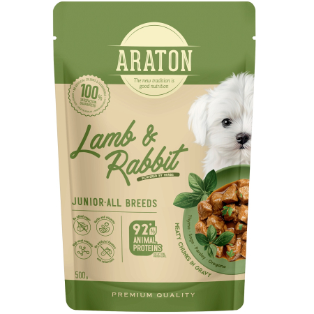 Araton - Nature's Protection Gustari Pentru Caini Blana Alba de Toate Rasele cu Ton si Biban 70g