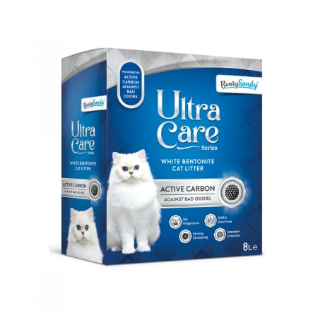 Nisip, Silicat si Asternuturi pentru Pisici - Asternut Igienic Ultra Care Carbon Activ pentru Pisici