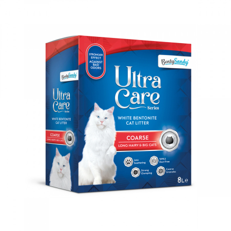Nisip, Silicat si Asternuturi pentru Pisici - Asternut Igienic Ultra Care Coarse Pisici Par lung si Pisici Mari