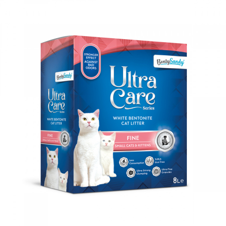 Nisip, Silicat si Asternuturi pentru Pisici - Asternut Igienic Ultra Care Fine Kittens si Pisici