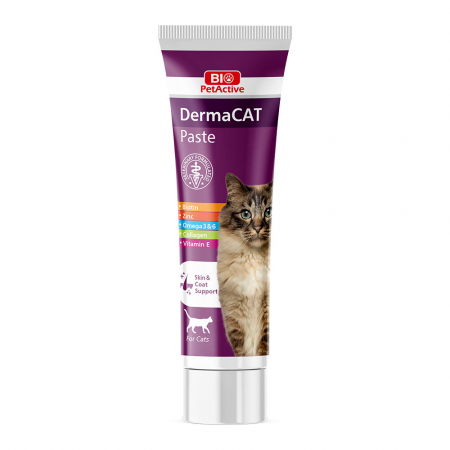 Suplimente Nutritive Pisici - Bio PetActive Dermacat Pasta 100 Ml