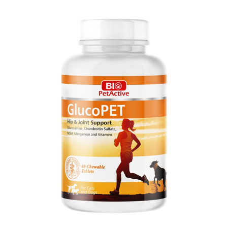 Suplimente Nutritive Caini - Bio PetActive GlucoPet Suport Articular pentru Caini si Pisici 60 Tablete