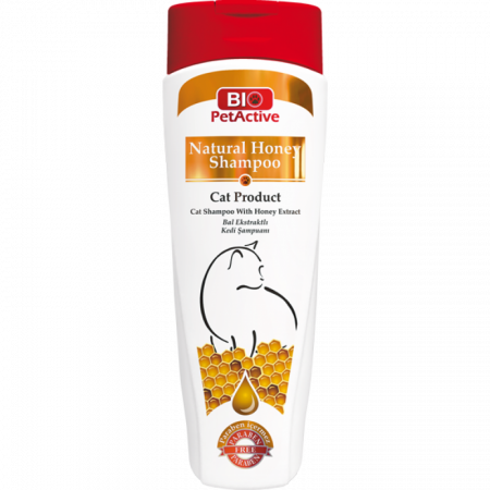 Sampoane si Balsamuri - Bio PetActive Natural Honey Shampoo Cats 400 Ml