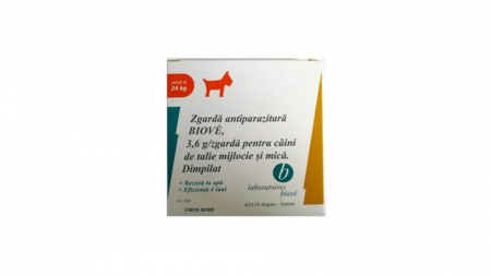 Antiparazitare - Biove Zgarda Antiparazitara Caini Talie Mica (pana in 24kg)