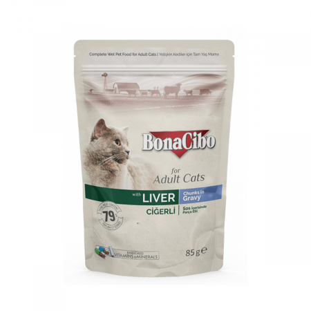 BonaCibo - BonaCibo Adult Pisica Ficat Plic