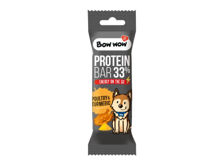 Recompense si Delicii pentru Caini - Bow Wow Baton Proteic cu Pasare si Turmeric 32 Gr