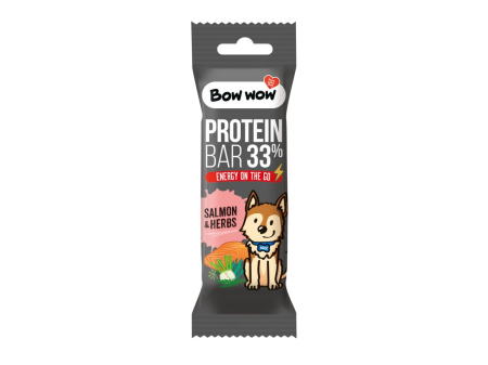 Recompense si Delicii pentru Caini - Bow Wow Baton Proteic cu Somon si Ierburi 32 Gr
