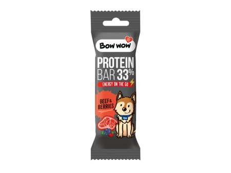 Recompense si Delicii pentru Caini - Bow Wow Baton Proteic cu Vita si Fructe de Padure 32 Gr