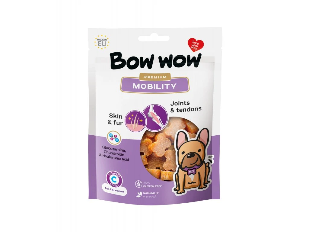 Recompense si Delicii pentru Caini - Bow Wow Recompense pentru Caini Mobility 60 Gr