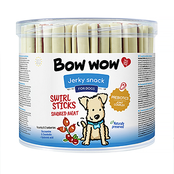 Recompense si Delicii pentru Caini - Bow Wow Recompense pentru caini natural sticks cu carne 55 buc/pach