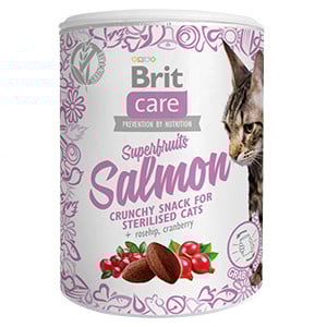 Recompense si Delicii pentru Pisici - Brit Care Cat Snack Superfruits Somon