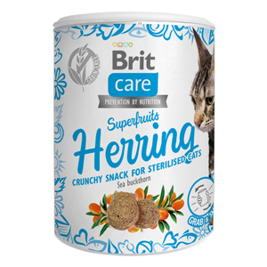 Recompense si Delicii pentru Pisici - Brit Care Cat Snack Superfruits Herring 100 g
