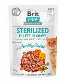 Brit Care Cat Sterilized Fillets in Gravy With Healthy Rabbit Plic 85 G [0]