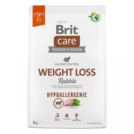 Brit Care - Brit Care Dog Hypoallergenic Weight Loss Iepure si Orez