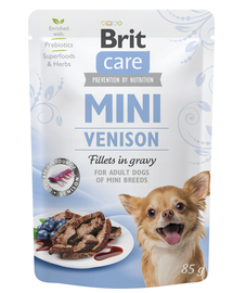 Brit Care - Brit Care Dog Mini Venison Fillets in Gravy Plic