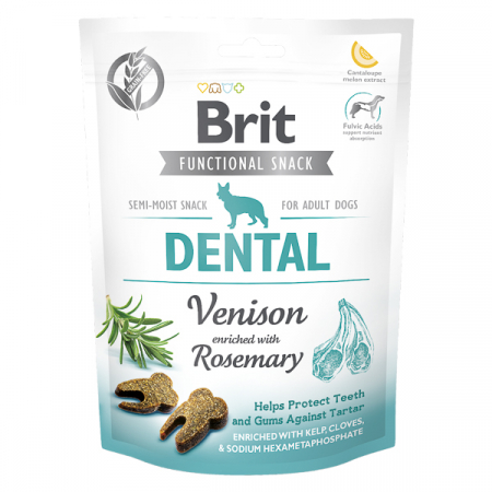 Recompense si Delicii pentru Caini - Brit Care Dog Snack Dental Venison 150 Gr