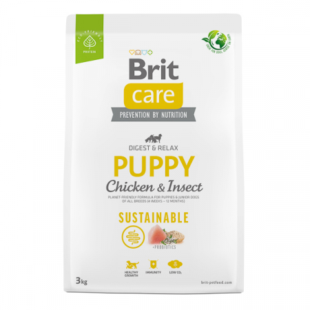 Brit Care - Brit Care Dog Sustainable Puppy cu Pui si Insecte