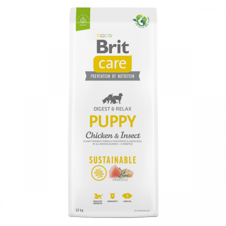 Caini - Brit Care Dog Sustainable Puppy cu Pui si Insecte