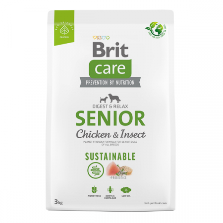 Brit Care - Brit Care Dog Sustainable Senior cu Pui si Insecte