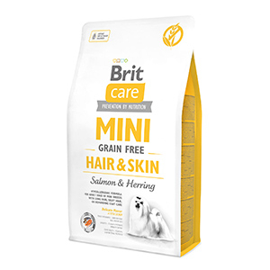 Brit Care - Brit Care Mini Grain Free Hair and Skin Somon si Hering