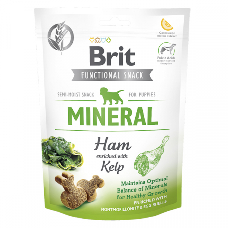 Recompense si Delicii pentru Caini - Brit Care Puppy Dog Snack Mineral Ham 150 g