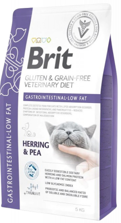 Diete Veterinare Pisici - Brit GF Veterinary Diets Cat Gastrointestinal Low Fat
